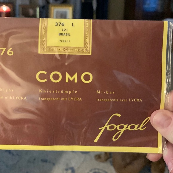 Fogal 2 pr Como Brasil Knee highs - Picture 1 of 2